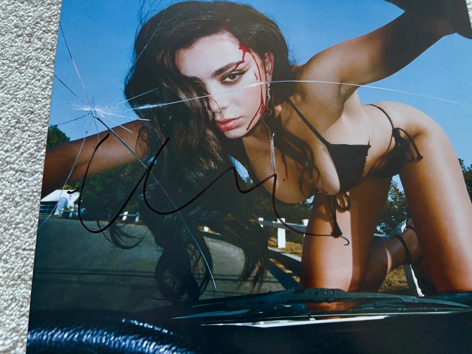 Charli XCX signed vinyl album JSA COA autographed Crash, image 2