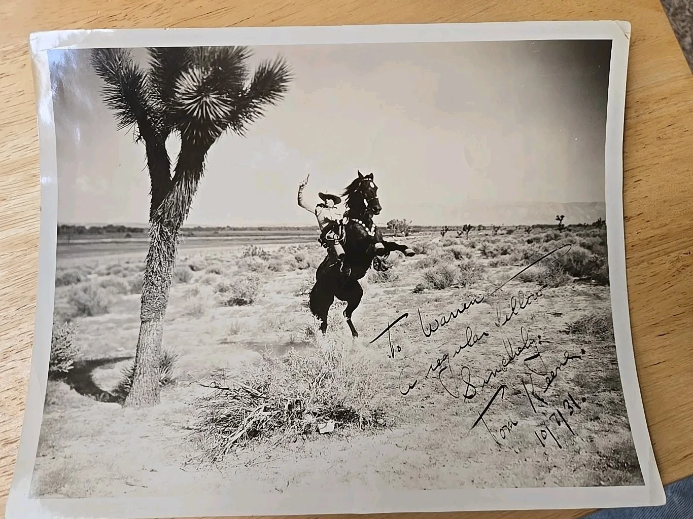 1931 Tom Keene Signed 8 x 10 Photo / Autographed Western Hollywood Movie Actor, изображение 3