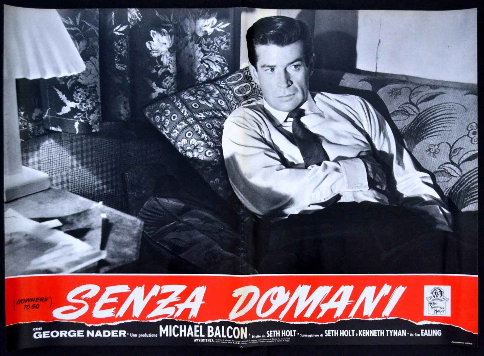 NOWHERE TO GO 1958 George Nader, Maggie Smith, Bernard Lee 8 ITALIAN PHOTOBUSTAS, изображение 2