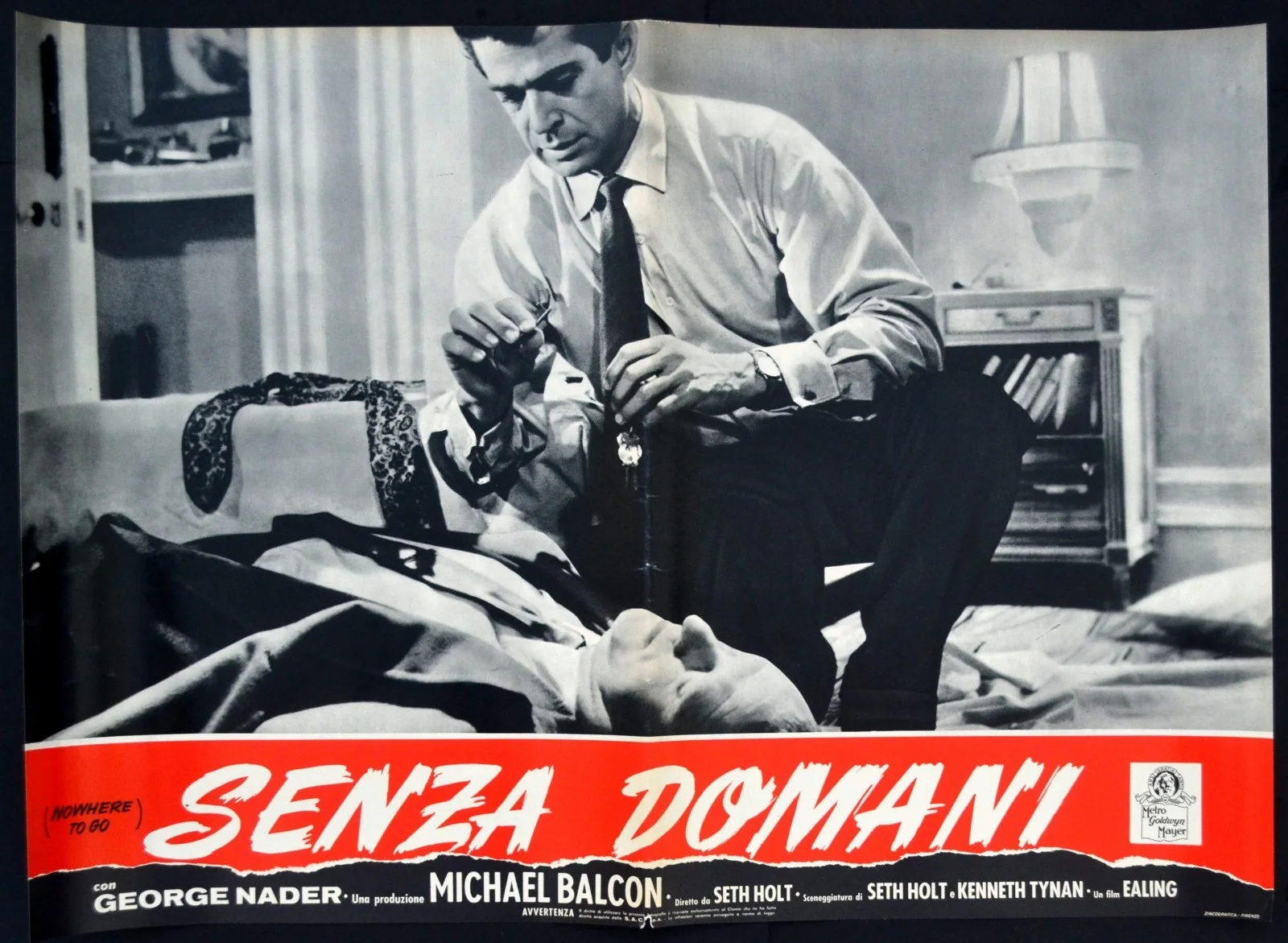 NOWHERE TO GO 1958 George Nader, Maggie Smith, Bernard Lee 8 ITALIAN PHOTOBUSTAS, изображение 3