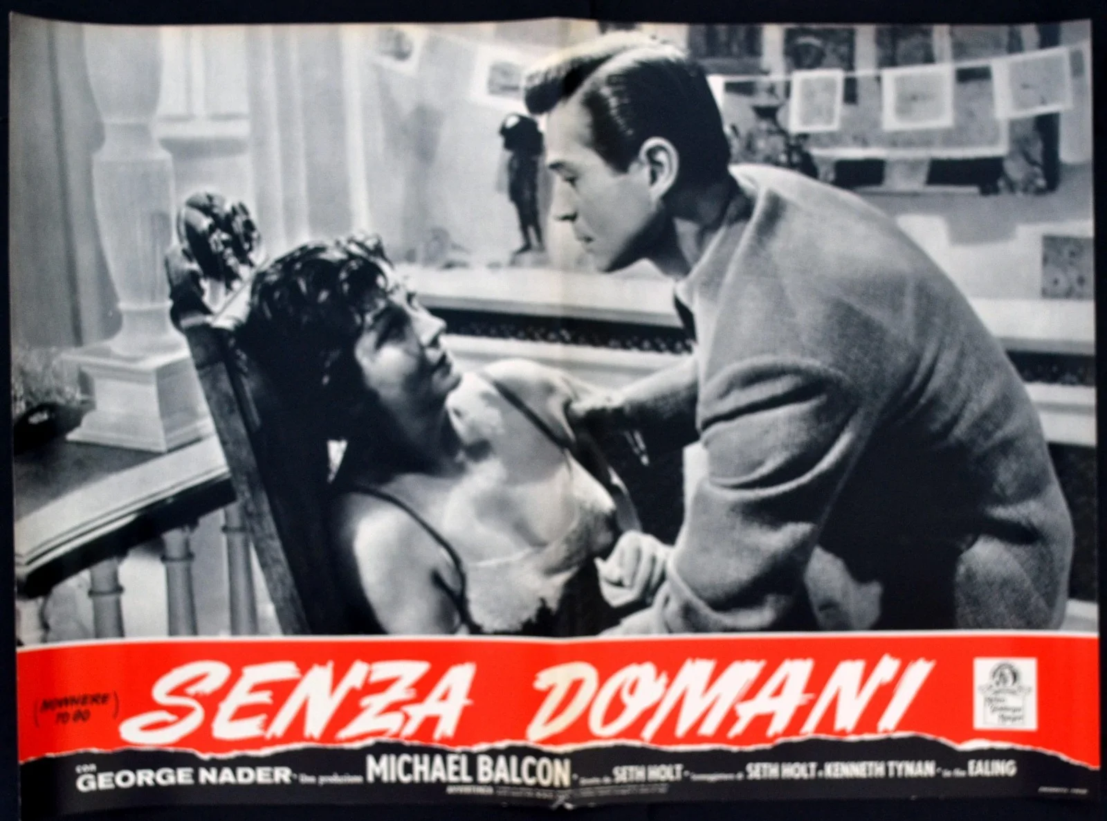 NOWHERE TO GO 1958 George Nader, Maggie Smith, Bernard Lee 8 ITALIAN PHOTOBUSTAS, изображение 4
