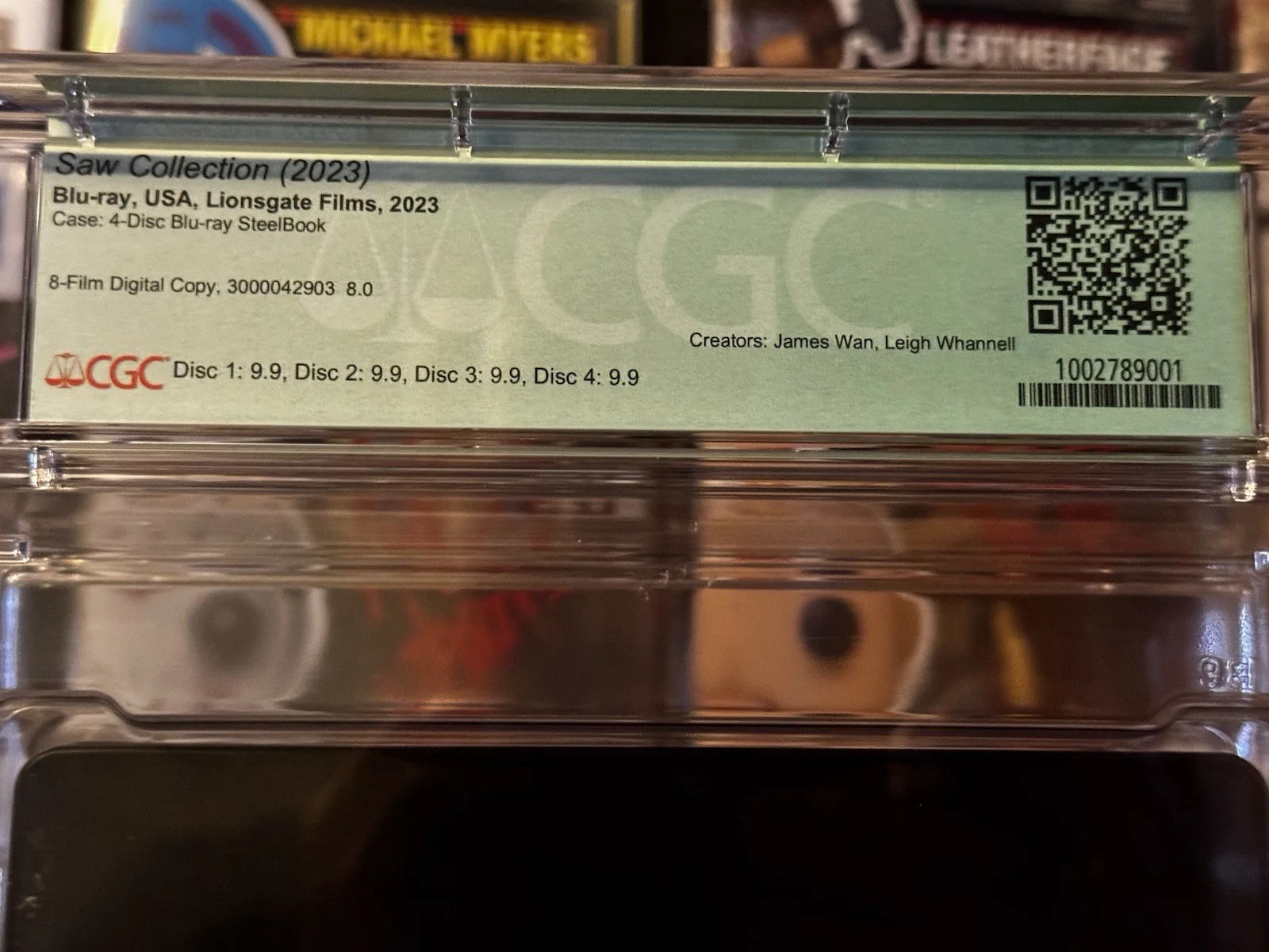 Tobin Bell - 🪚 RARE GRADED Signed Saw Steelbook - Jsa Coa 👀 - CGC 9.6, image 4