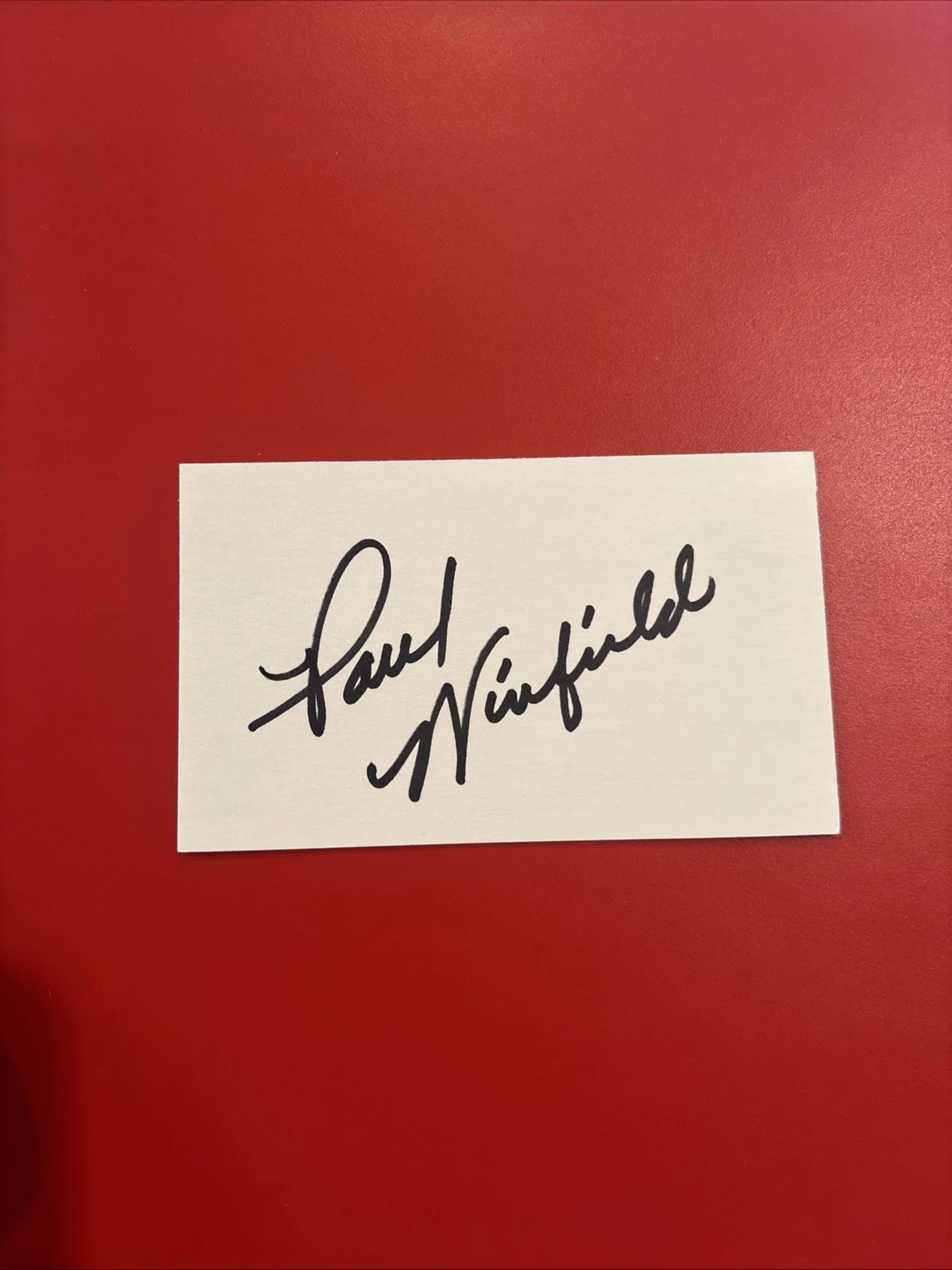 Paul Winfeld — Paul Winfeld Signed 3x5 Index, image 2
