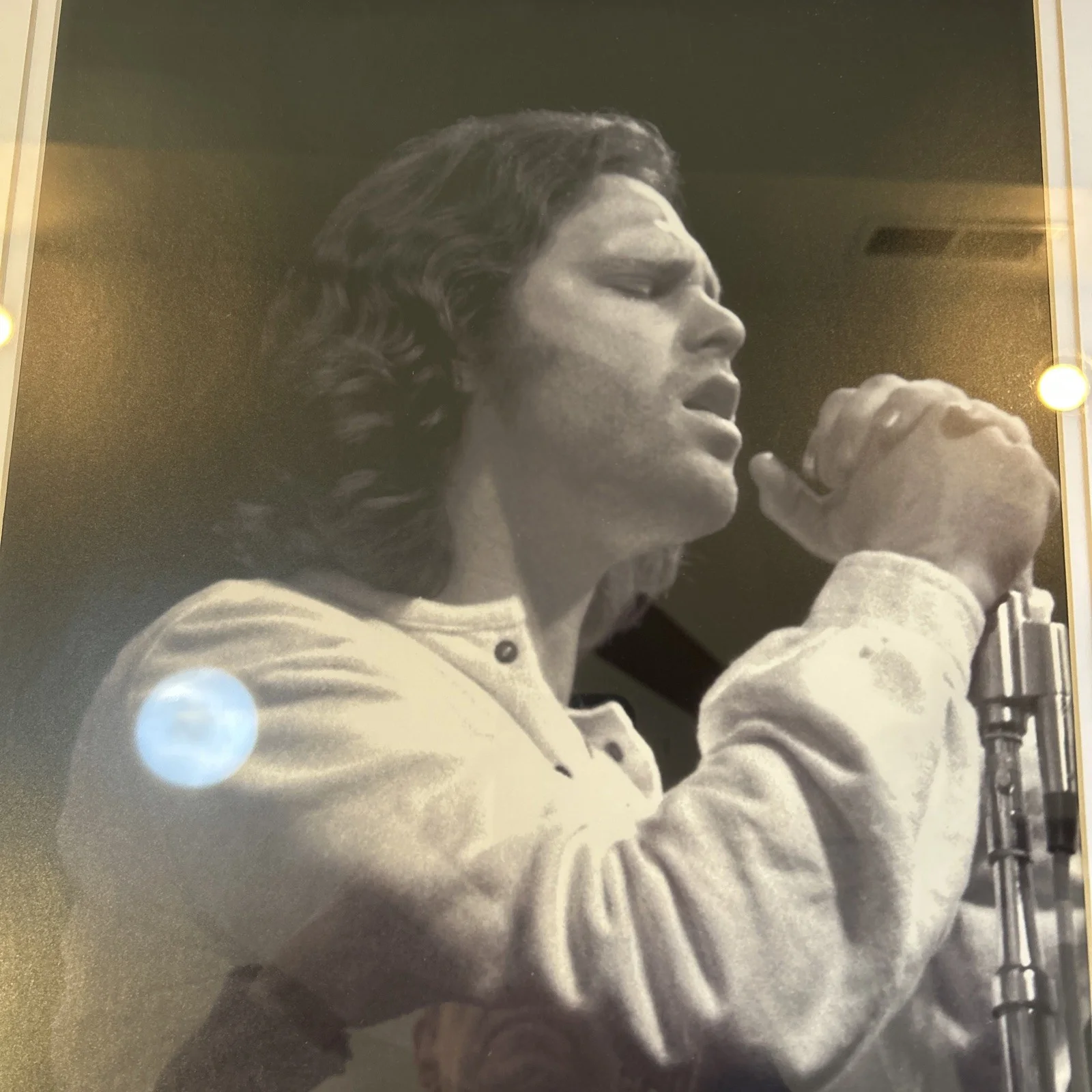 Original Concert Photograph Jim Morrison Doors Signed George Kalinsky MSG 1970, изображение 5