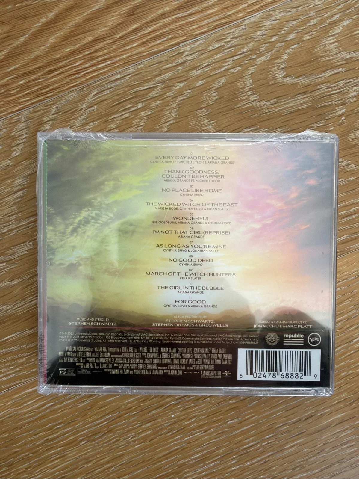 Wicked: For Good The Soundtrack CD signed insert SEALED, image 2
