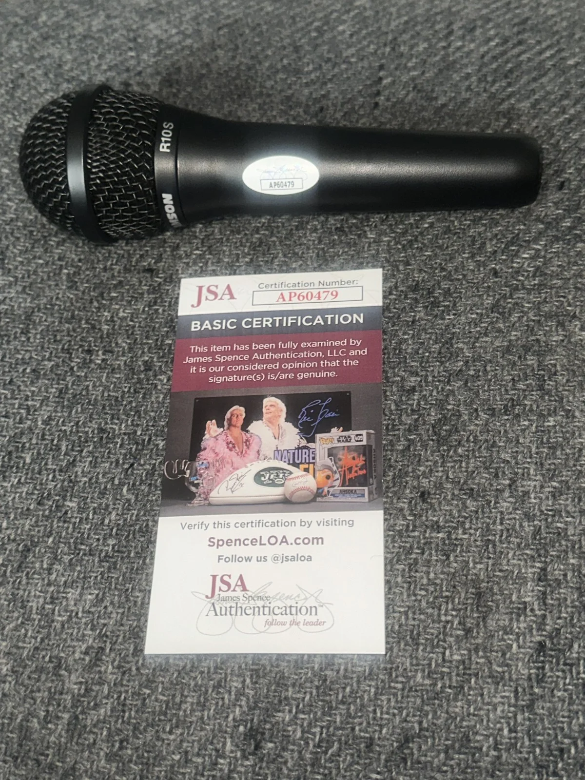 MIKE LOVE signed MICROPHONE The Beach Boys JSA Authenticated, image 2
