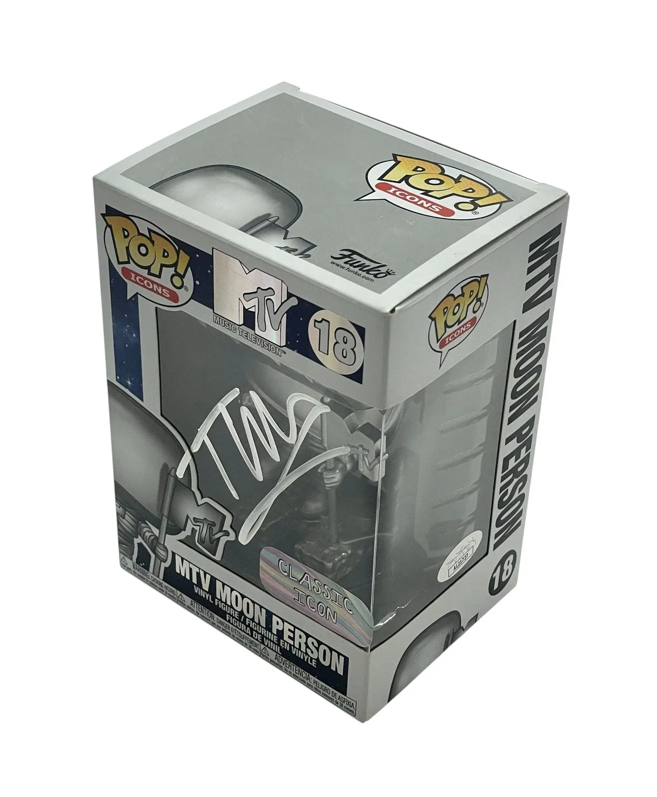 The Buggles Trevor Horn Signed MTV Moon Man Person Funko POP JSA Certified COA, изображение 3