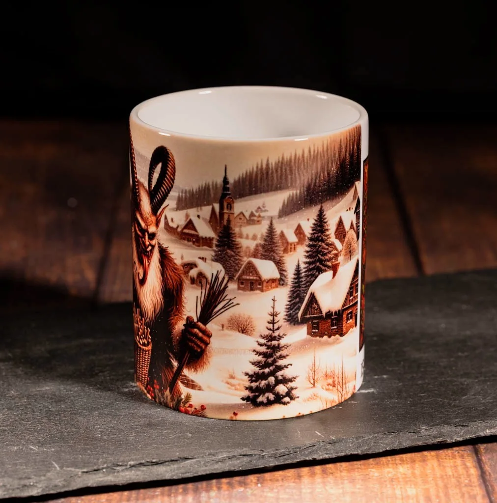 Krampus - Christmas - Coffee/Tea Mug - Retro Gift Mug, image 2