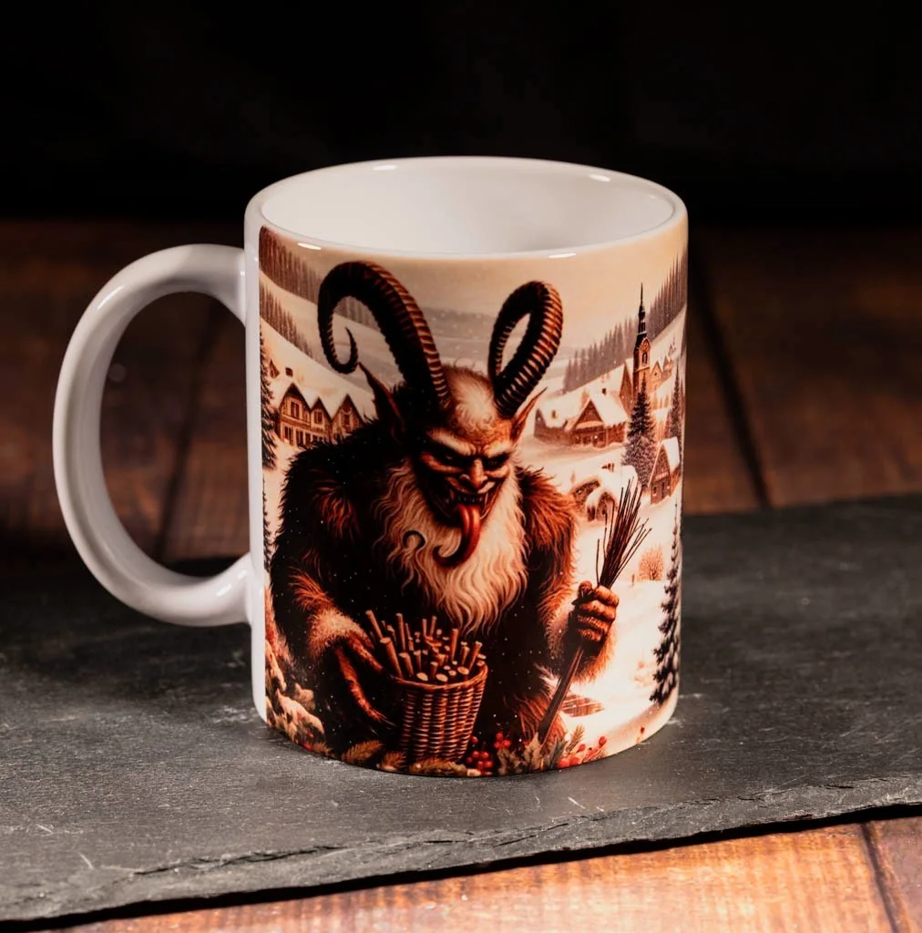 Krampus - Christmas - Coffee/Tea Mug - Retro Gift Mug, image 3