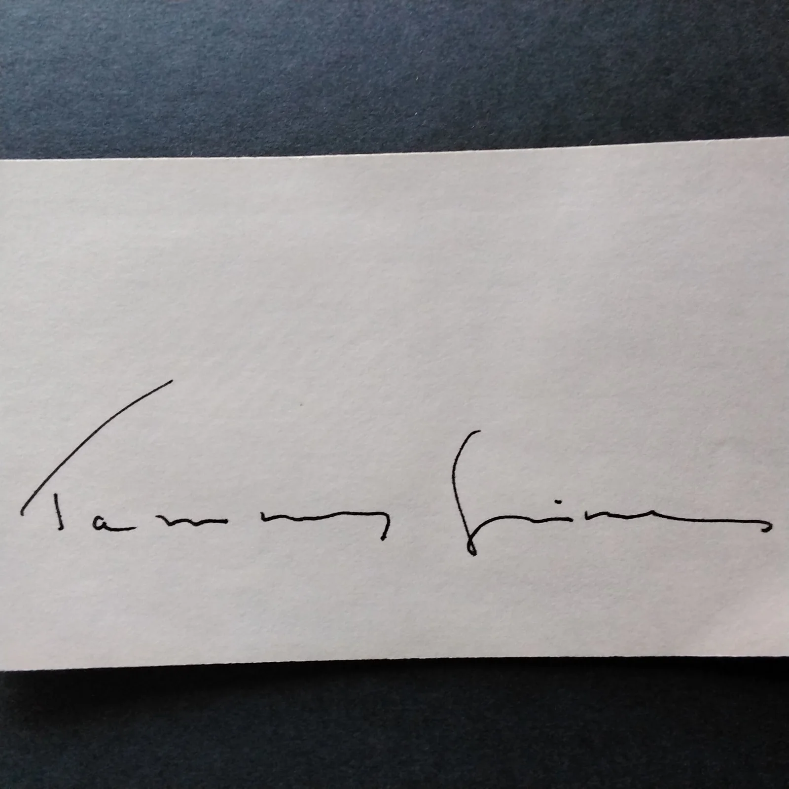 Tammy Grimes SIGNED Card Movie Stage Actress Last Unicorn Unsinkable Molly Brown, image 4