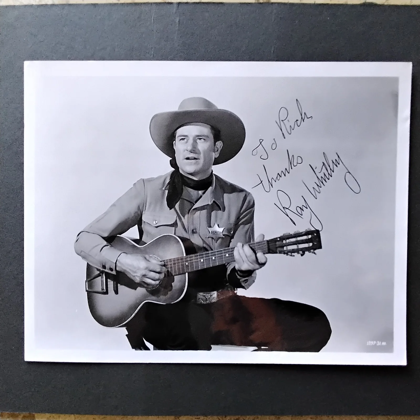 Ray Whitley SIGNED Photo Film Actor Singer Back in Saddle Again Westerns Giant, изображение 2