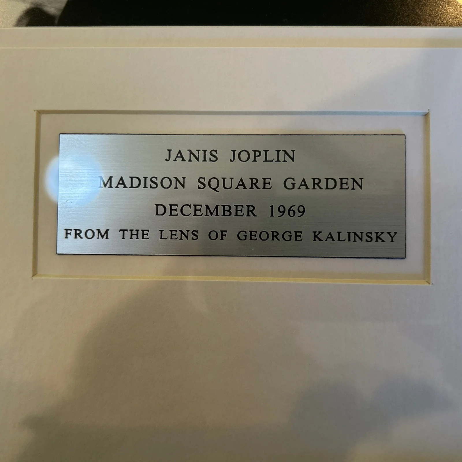 Original Janis Joplin Concert Photograph Signed George Kalinsky Dec 1969 MSG WOW, изображение 2