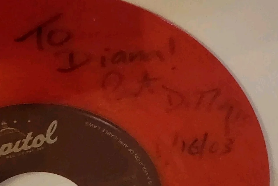 The Smithereens Band Signed Autographed Red Vinyl Record Pat DiNizio 2003 Framed, изображение 3