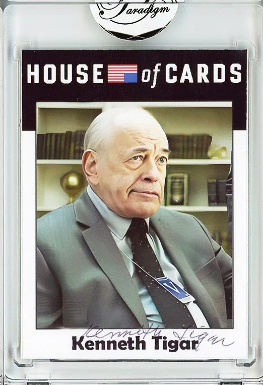 Kenneth Tigar — -HOUSE OF CARDS- KENNETH TIGAR Signed/Autograph/Auto Certified TV Card