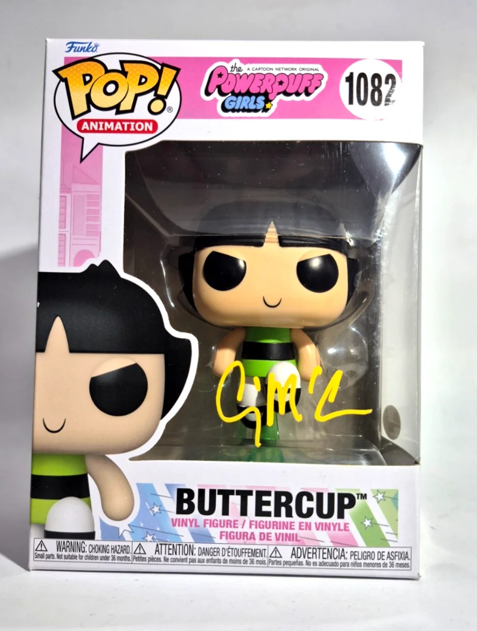 Craig McCraken — CRAIG MCCRACKEN SIGNED BUTTERCUP FUNKO POP 1082 POWERPUFF GIRLS CREATOR JSA COA, изображение 2