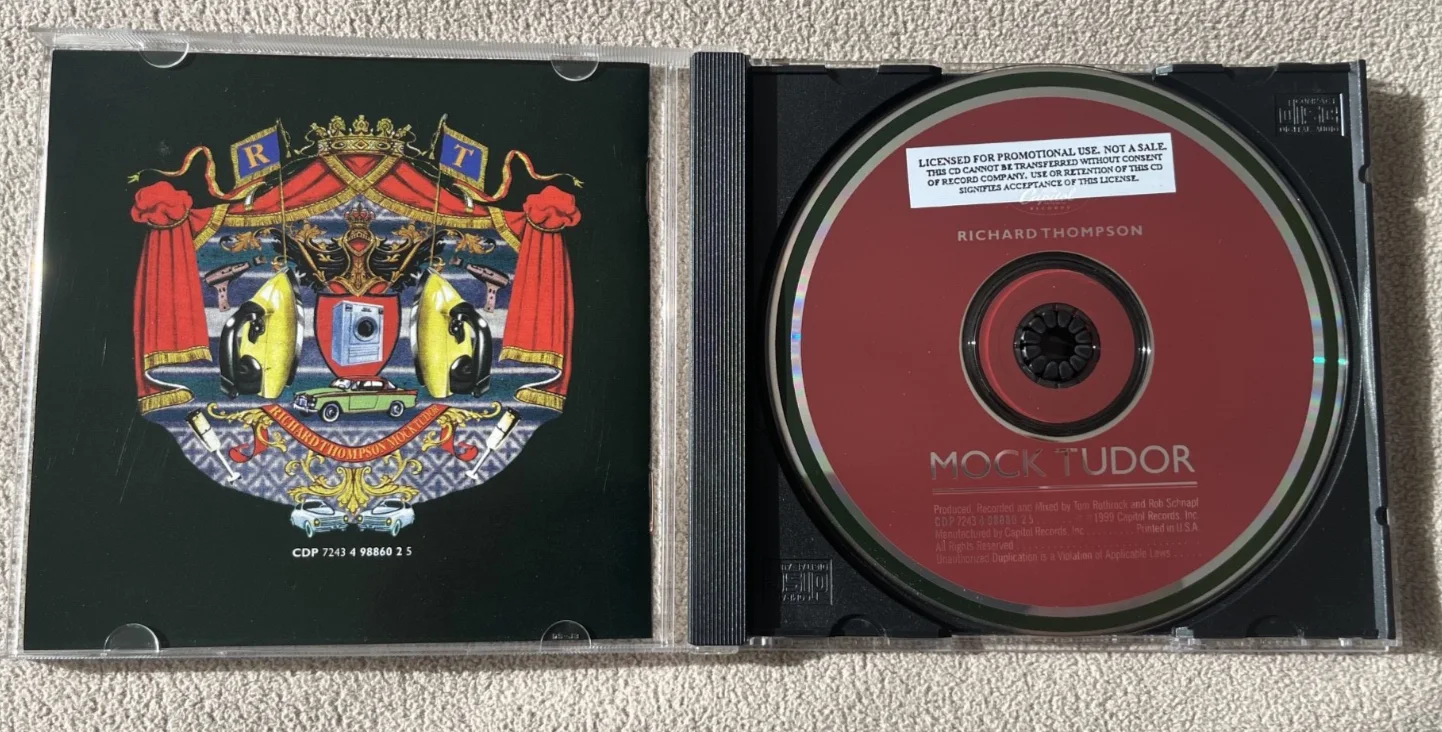 Richard Thompson Autographed Mock Tudor CD, изображение 2