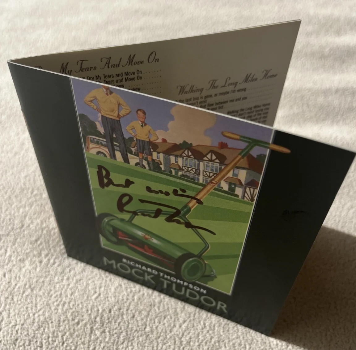 Richard Thompson Autographed Mock Tudor CD, изображение 4