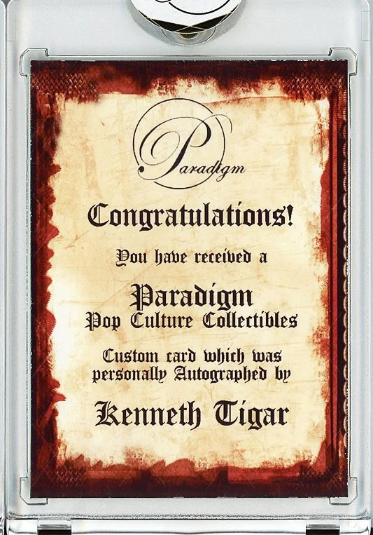Kenneth Tigar — -AVENGERS- KENNETH TIGAR Signed/Autograph/Auto Certified MARVEL MCU Movie Card, изображение 2
