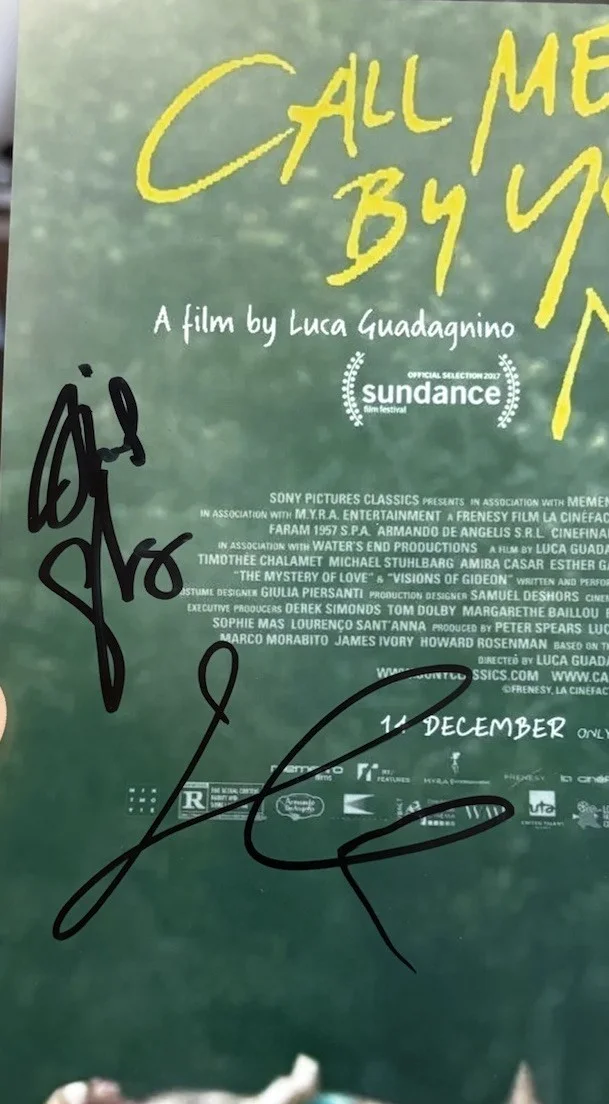 Luca Guadagnino & Michael Stuhlbarg Signed 8x10 Photo Call Me By Your Name, изображение 2