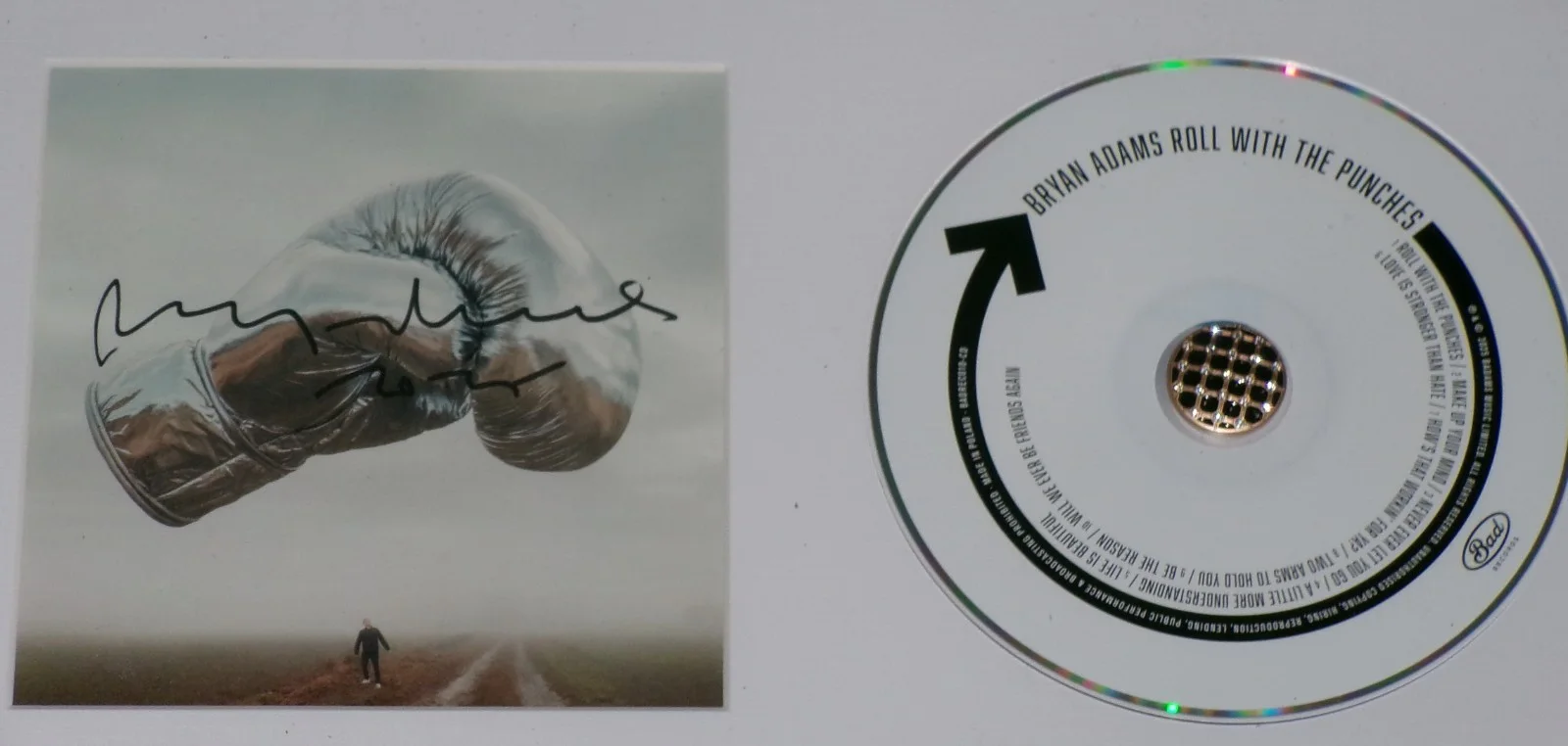 FRAMED Bryan Adams Roll With Punches SIGNED CD Cover JSA CERT, image 2