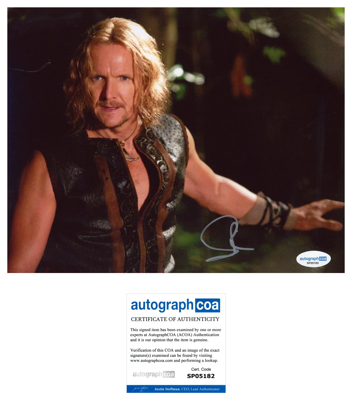 Sebastian Roché — Sebastian Roche ‘The Originals’ Signed 'Mikael' 8x10 Photo ACOA