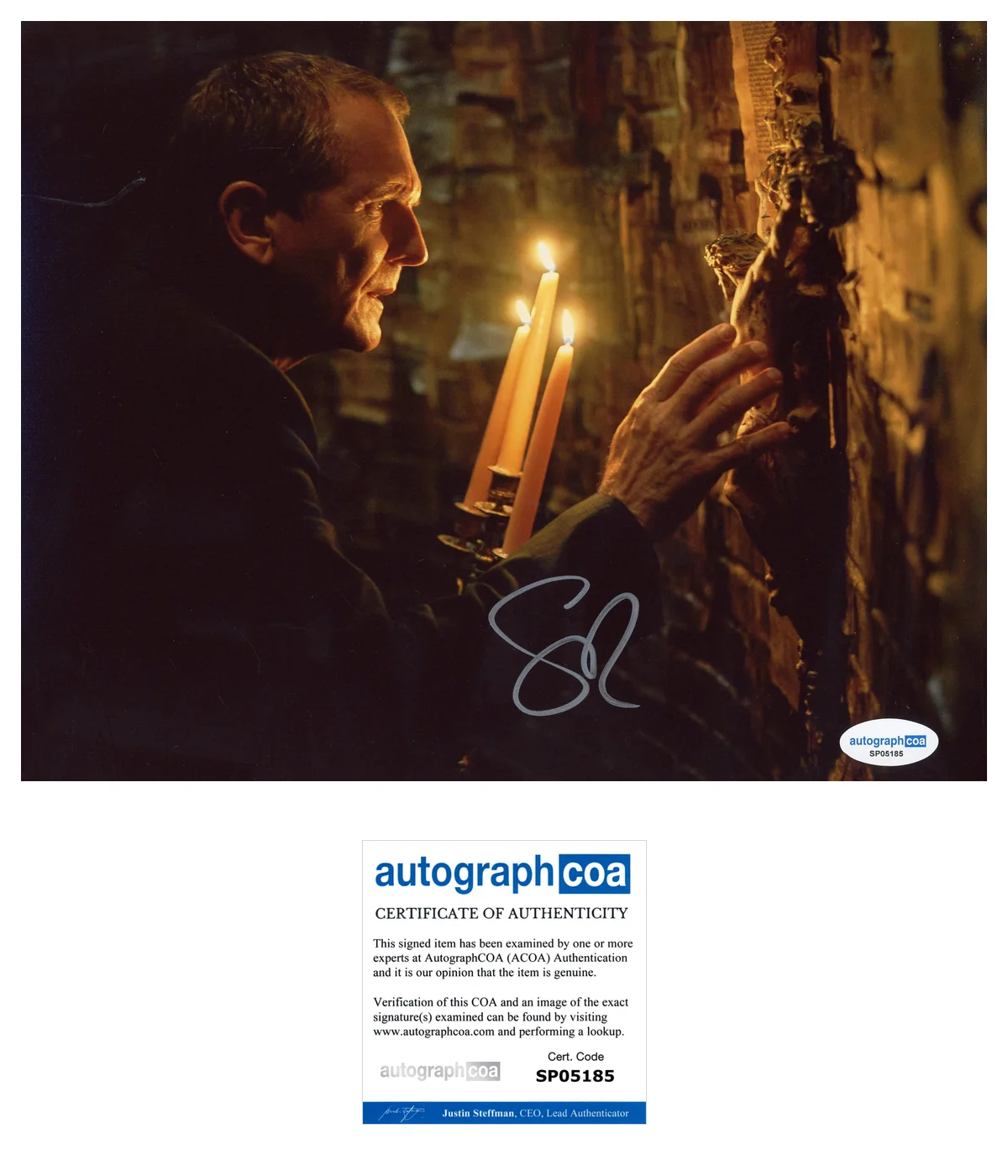 Sebastian Roché — Sebastian Roche ‘Cabinet Of Curiosities’ Signed 8x10 Photo 'Roland' ACOA
