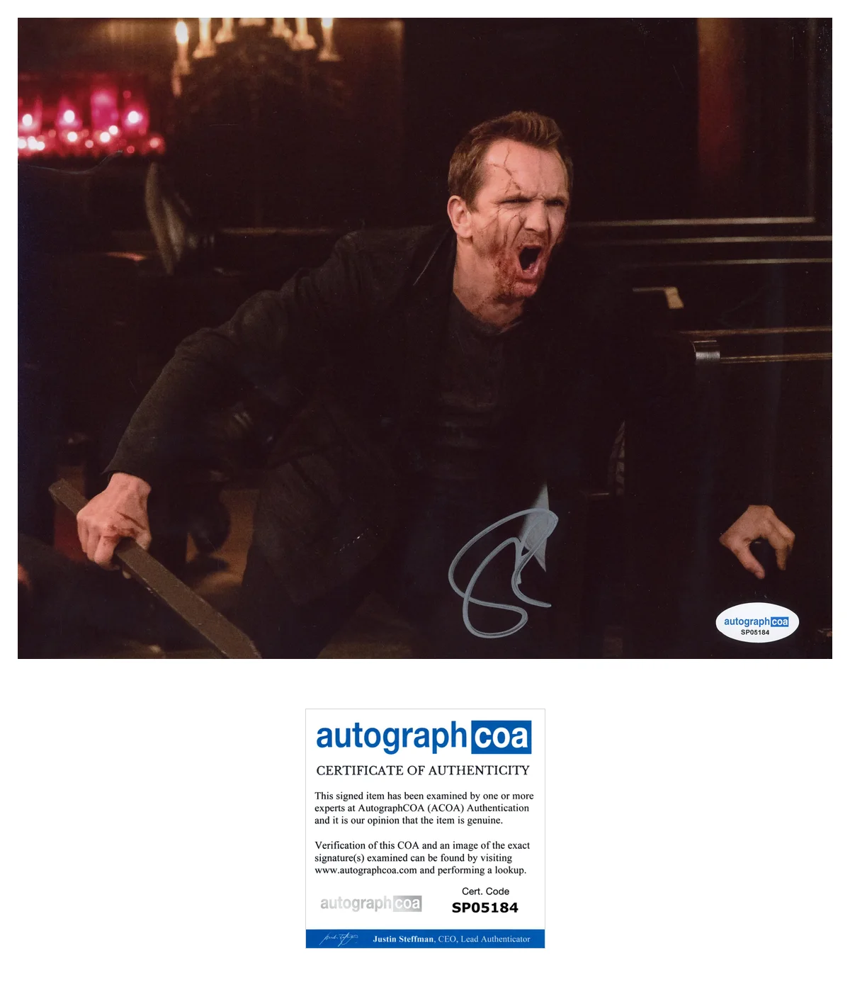 Sebastian Roché — Sebastian Roche ‘The Originals’ Signed 'Mikael' 8x10 Photo ACOA