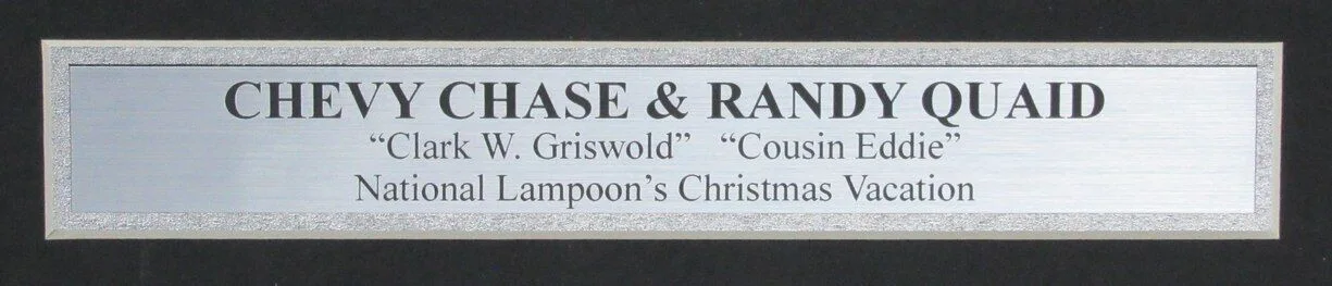 Chevy Chase/Randy Quaid Autographed 16x20 Photo "Christmas Vacation" Framed JSA, image 3