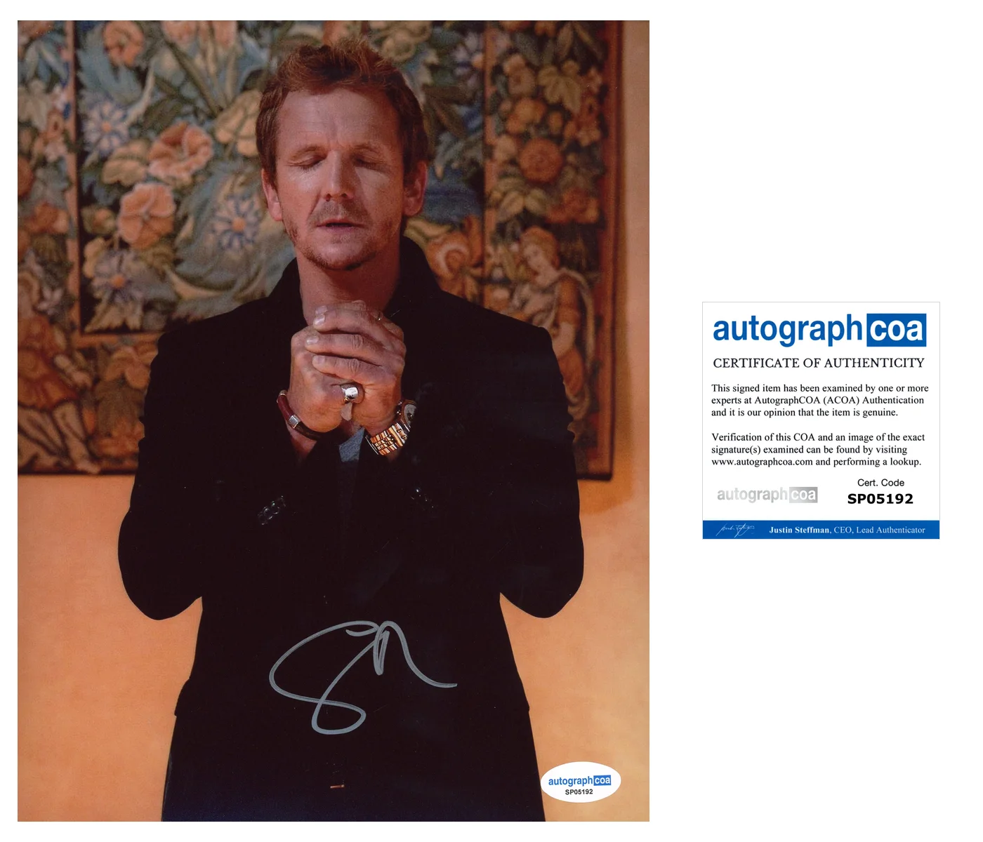 Sebastian Roché — Sebastian Roche ‘Supernatural’ Signed 8x10 Photo 'Balthazar' ACOA