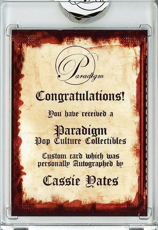 Cassie Yates — -CONVOY- CASSIE YATES Signed/Autograph/Auto Certified Trucker Movie Card, изображение 2