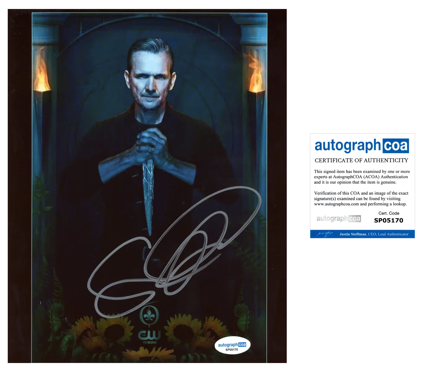 Sebastian Roché — Sebastian Roche ‘The Originals’ Signed 'Mikael' 8x10 Photo ACOA