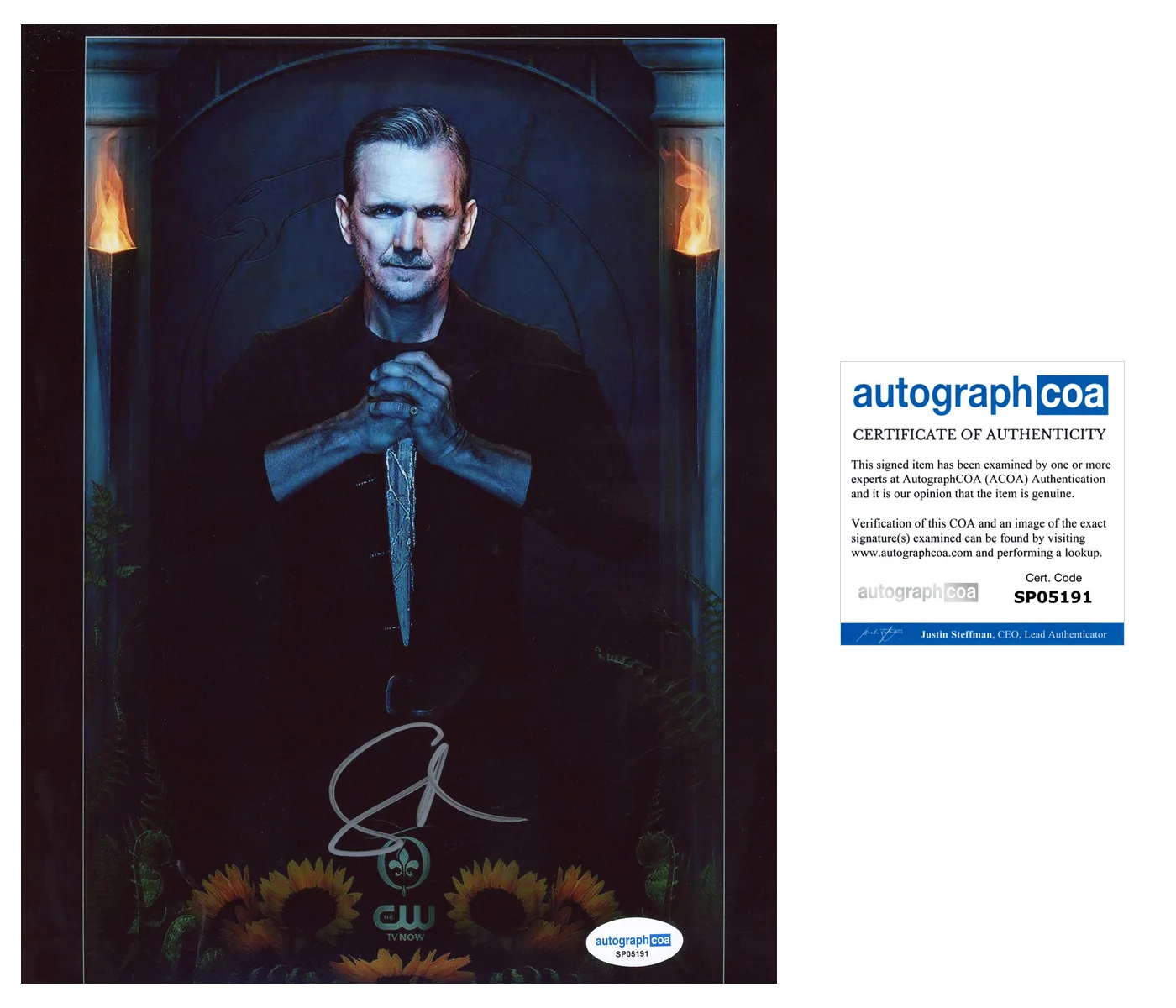 Sebastian Roché — Sebastian Roche ‘The Originals’ Signed 'Mikael' 8x10 Photo ACOA