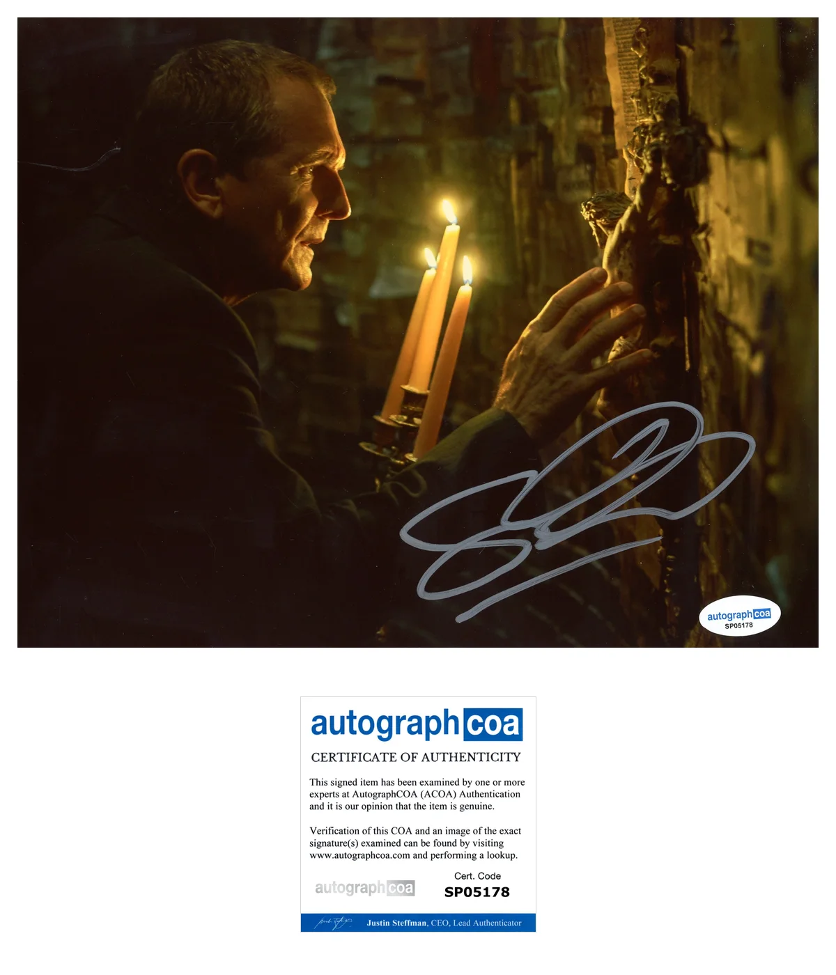 Sebastian Roché — Sebastian Roche ‘Cabinet Of Curiosities’ Signed 8x10 Photo 'Roland' ACOA