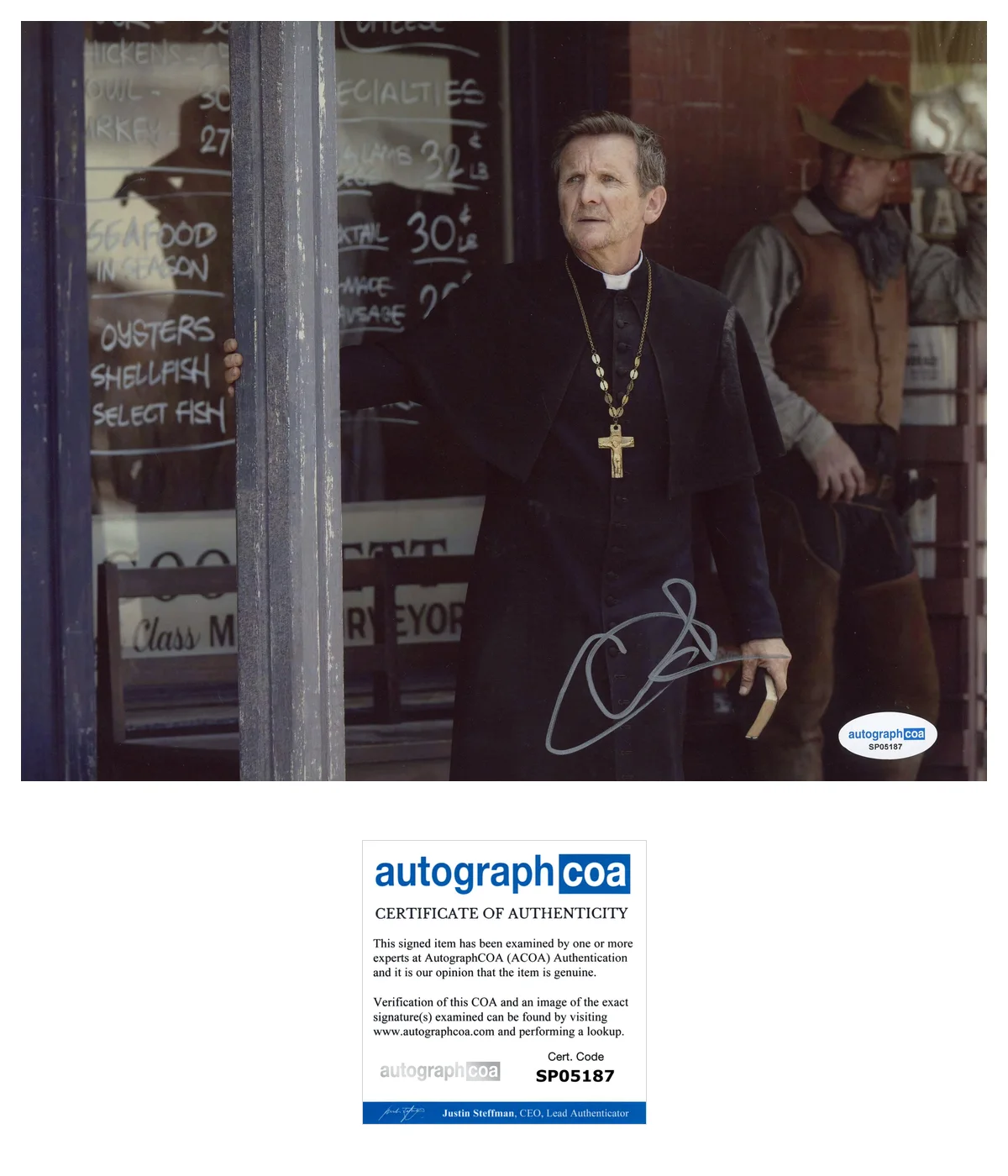 Sebastian Roché — Sebastian Roche ‘1923’ Signed 'Father Renaud' 8x10 Photo ACOA