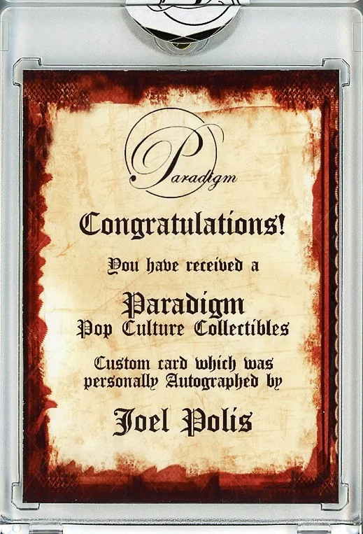 Joel Polis — -CHEERS- JOEL POLIS Signed/Autograph/Auto Certified TV Trading Card, image 2