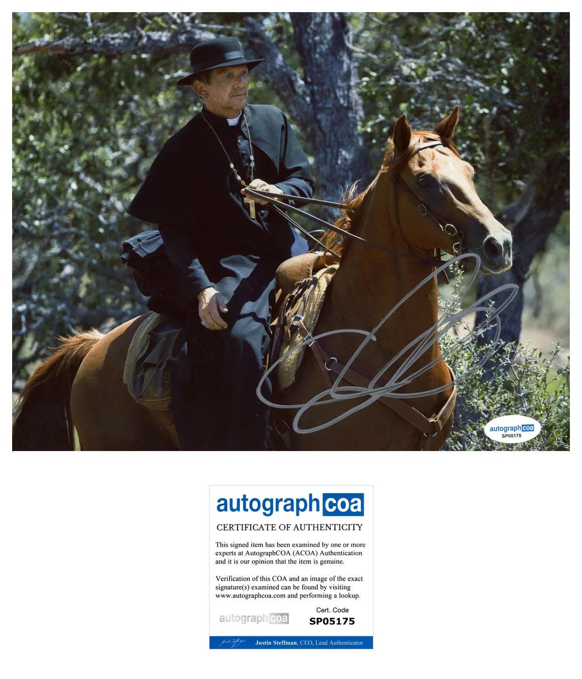 Sebastian Roché — Sebastian Roche ‘1923’ Signed 'Father Renaud' 8x10 Photo ACOA