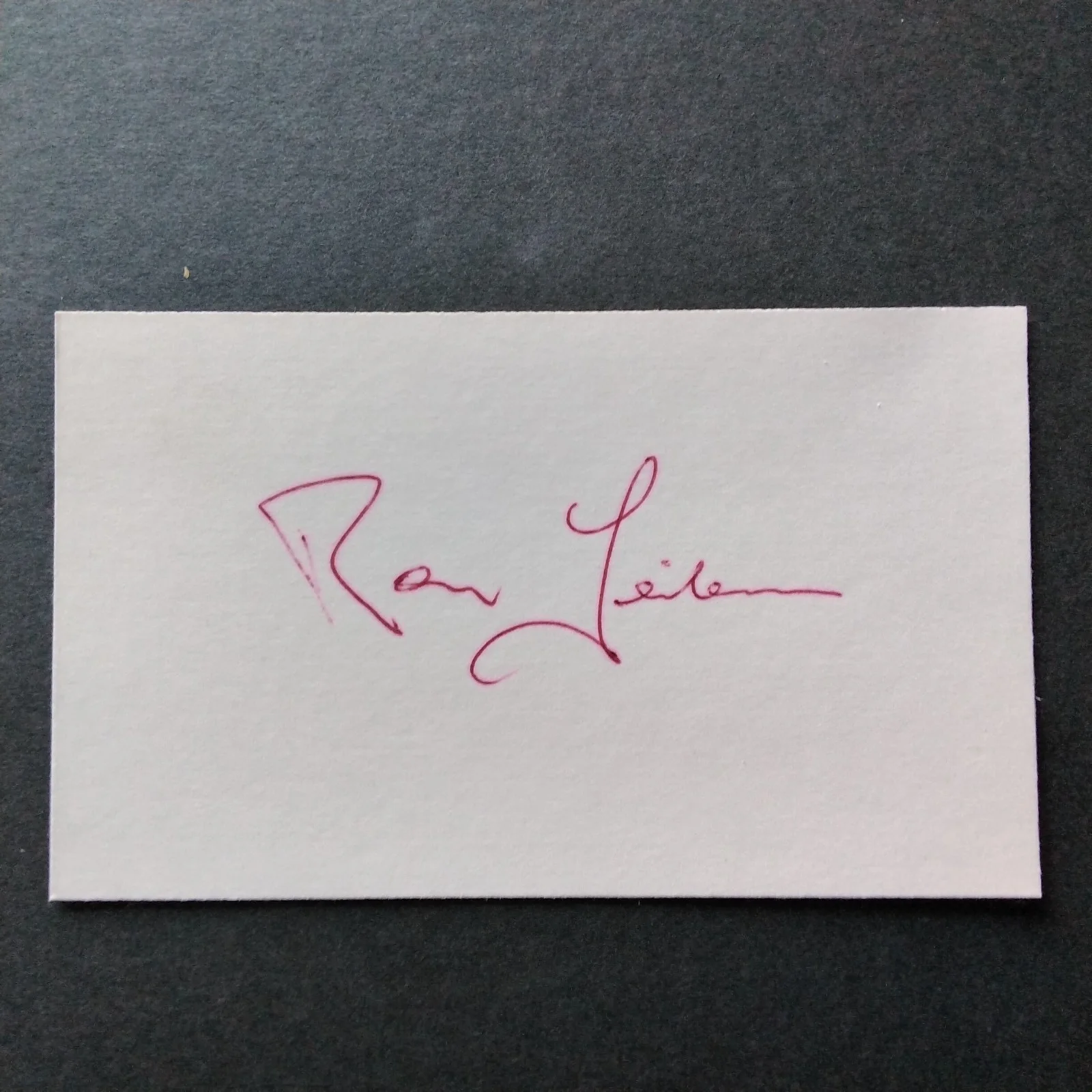 Ron Leibman SIGNED Card Photo Film TV Actor Slaughterhouse 5 Angels in America, изображение 3