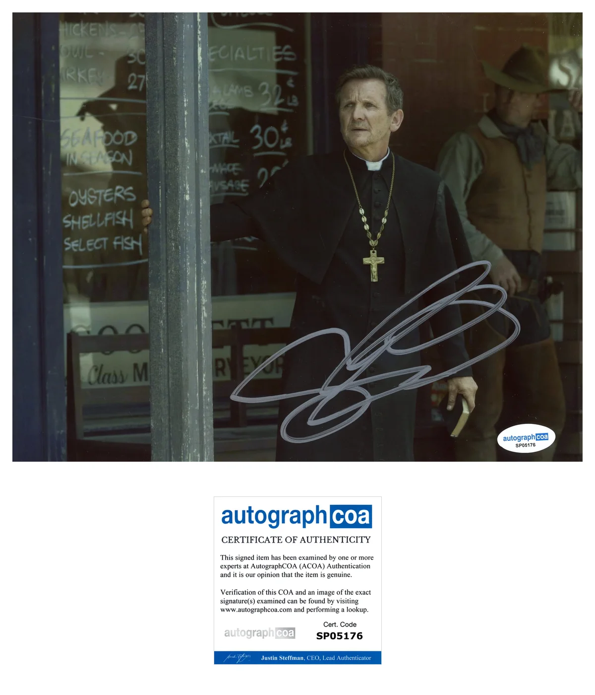 Sebastian Roché — Sebastian Roche ‘1923’ Signed 'Father Renaud' 8x10 Photo ACOA