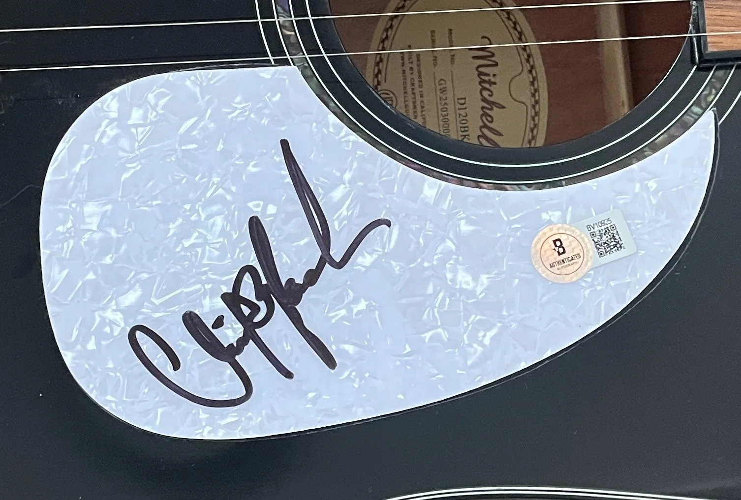 CLINT BLACK SIGNED AUTOGRAPH 41" ACOUSTIC GUITAR w/EXACT PROOF & BECKETT BAS COA, image 3