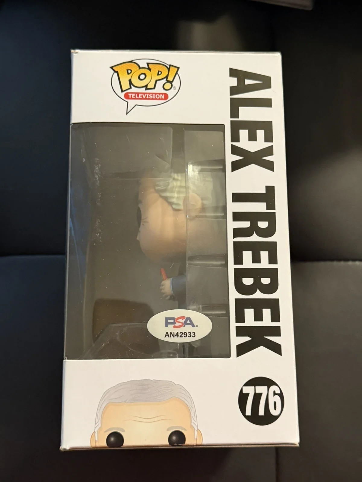 Alex Trebek — ALEX TREBEK SIGNED FUNKO POP #776 PSA DNA, image 2