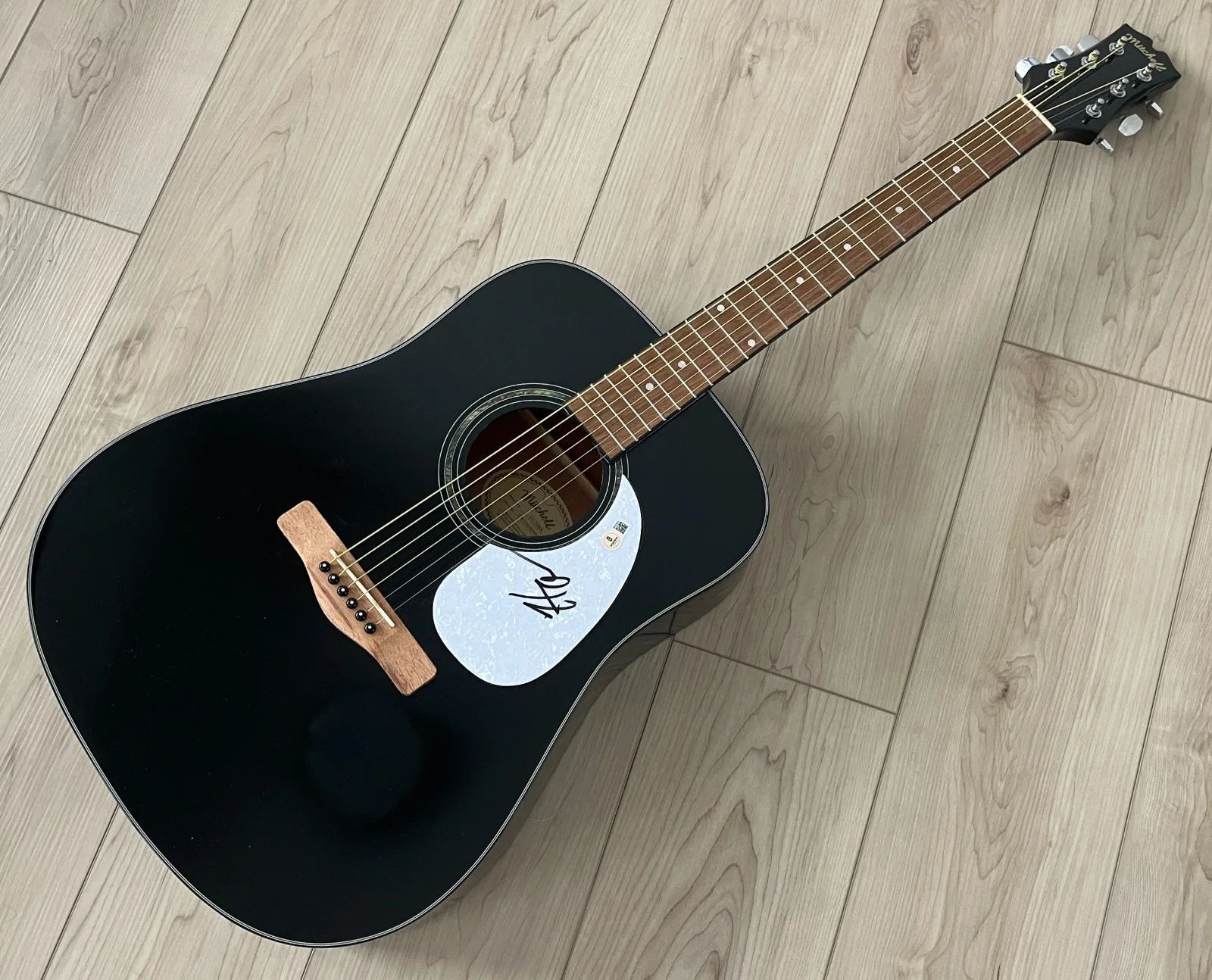 HUDSON WESTBROOK TEXAS FOREVER SIGNED AUTOGRAPH 41" ACOUSTIC GUITAR BECKETT COA, image 2