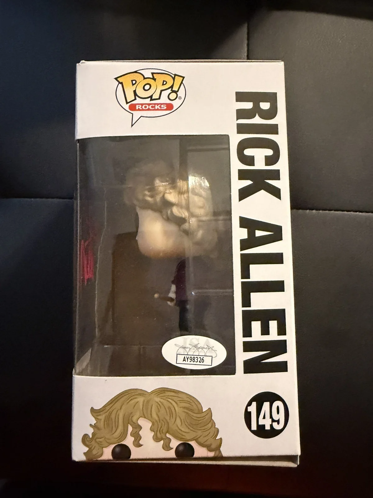 Rick Allen Signed Autographed Def Leppard Funko Pop JSA COA Drummer, image 2