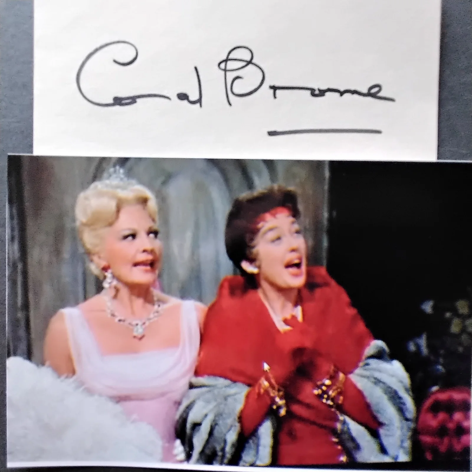 Coral Browne SIGNED Card Photo Movie TV Actress Auntie Mame Theatre of Blood, изображение 2