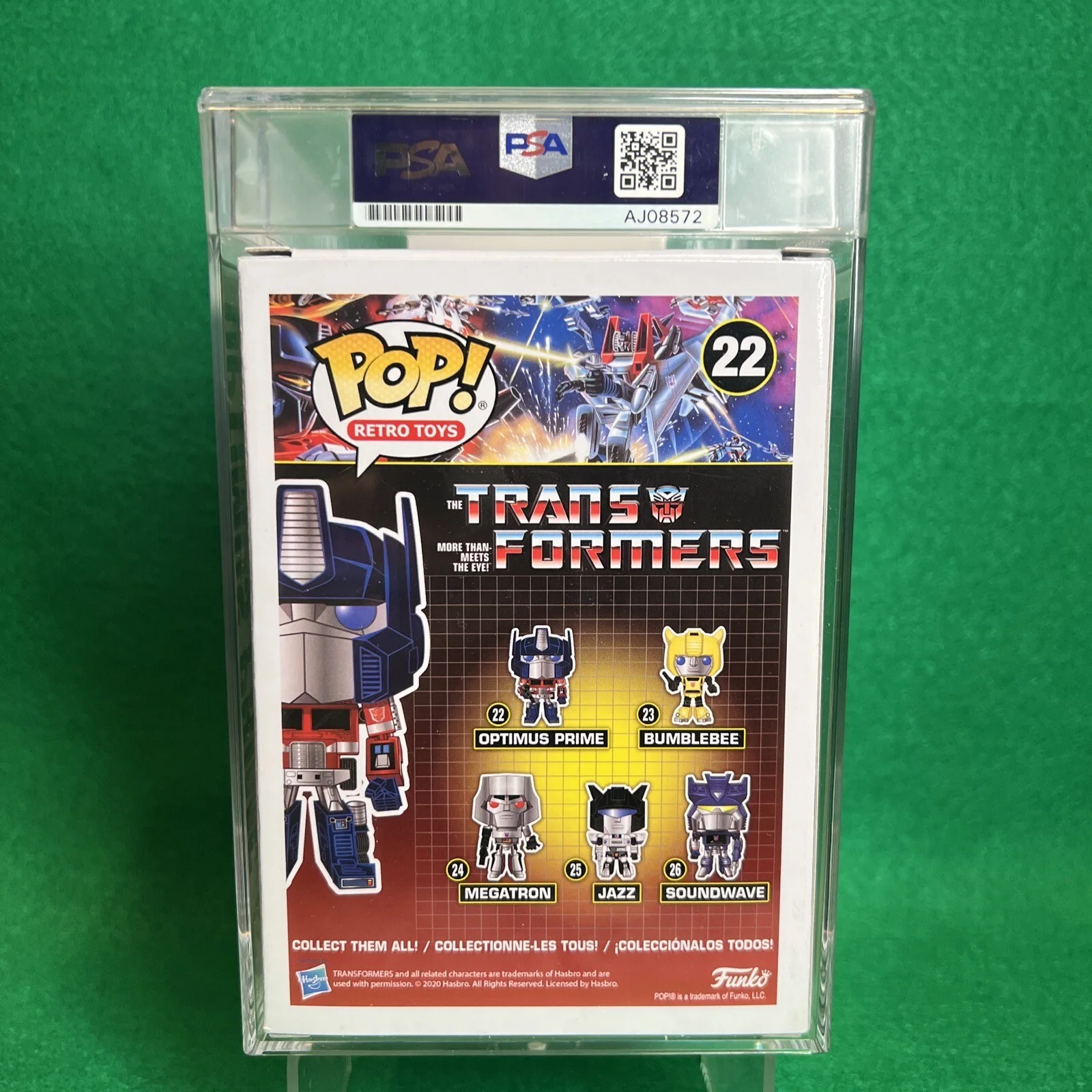 Peter Cullen — Funko Pop! Transformers: Optimus Prime 22 Signed Peter Cullen PSA Certified, image 3