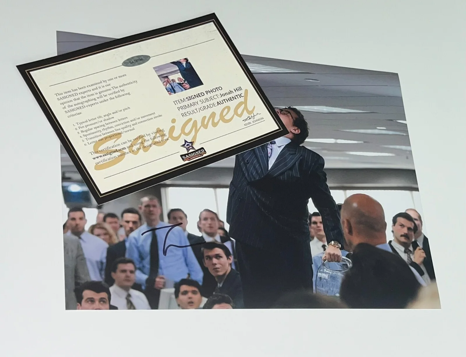 Jonah Hill Signed 11x14 Photo (The Wolf Of Wall Street) COA, изображение 2