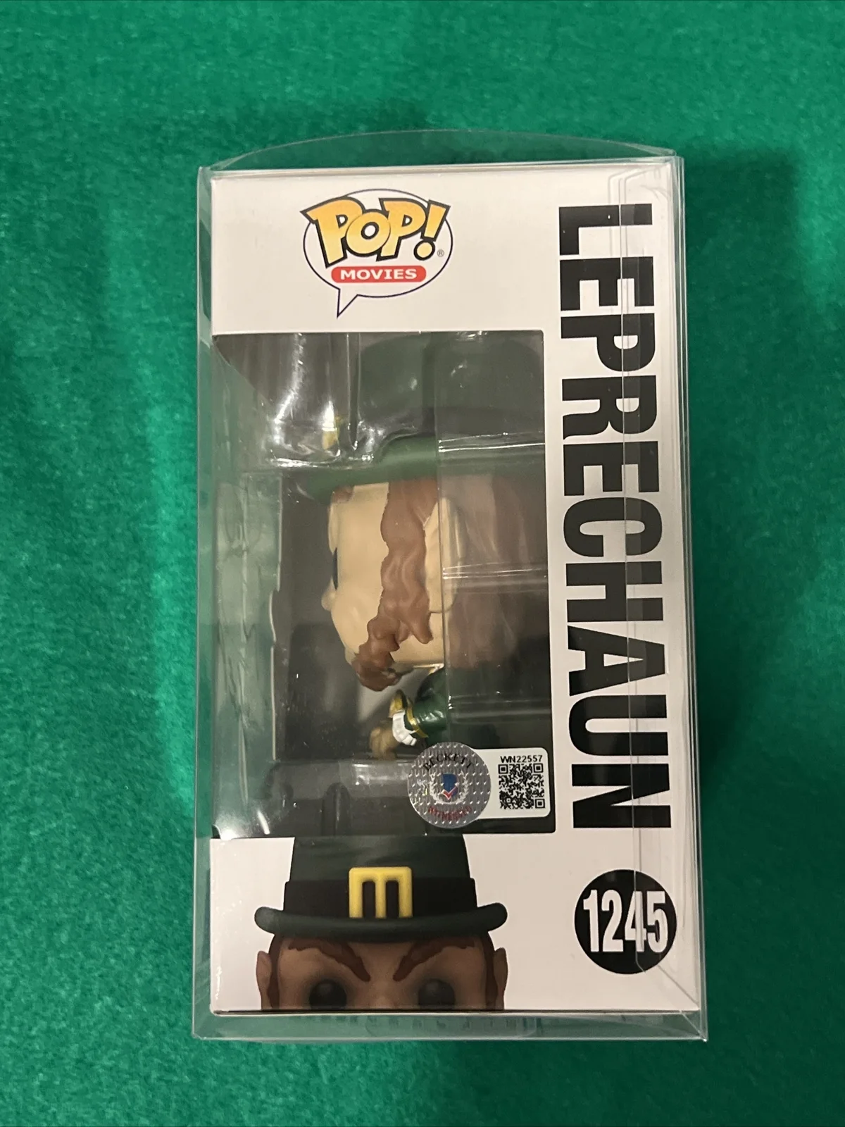 Warwick Davis — Warwick Davis Signed Leprechaun #1245 Funko Pop! Autographed BAS COA + Protector, image 3