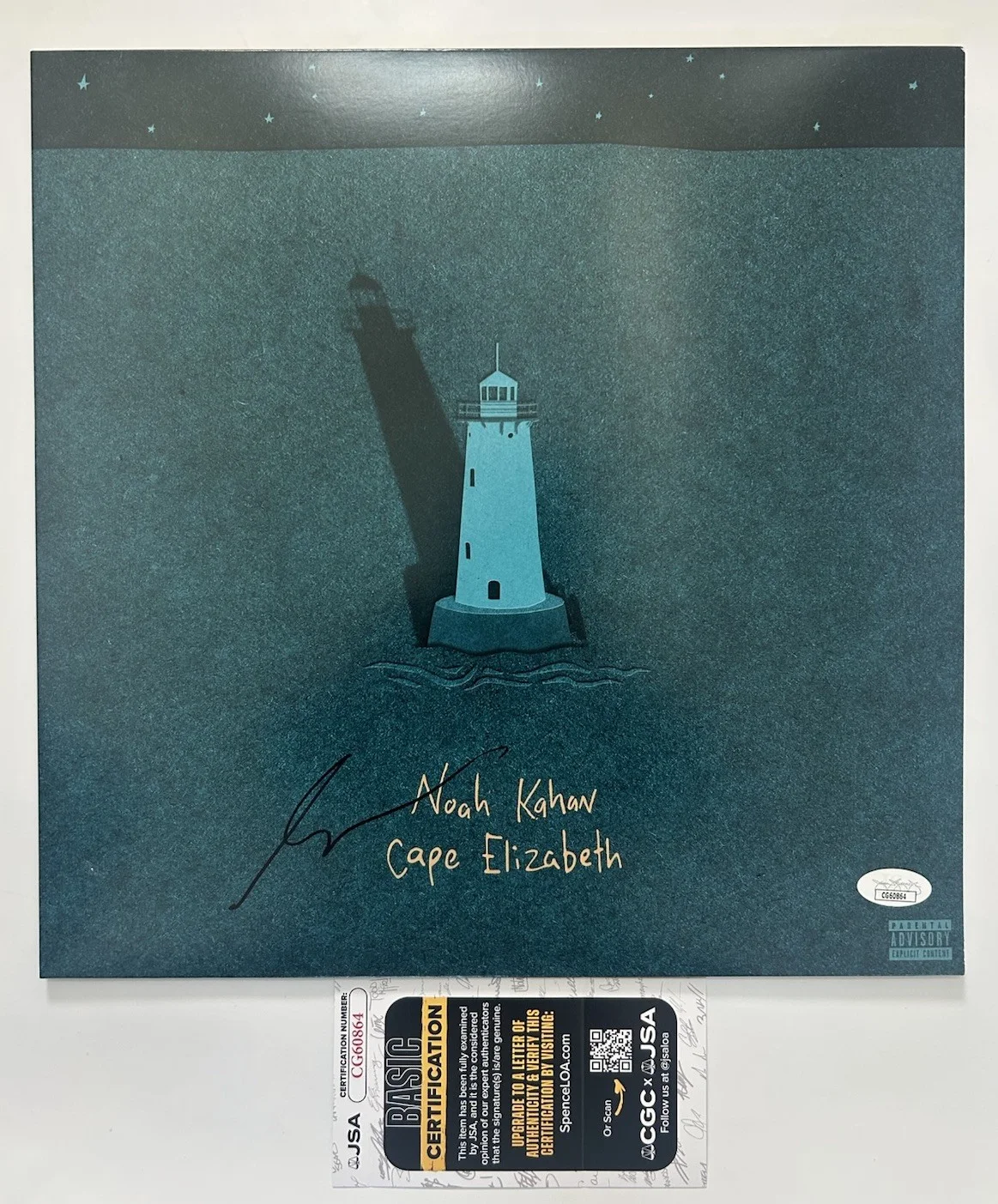 Noah Kahan Signed Autographed Cape Elizabeth Vinyl Album JSA COA, image 2
