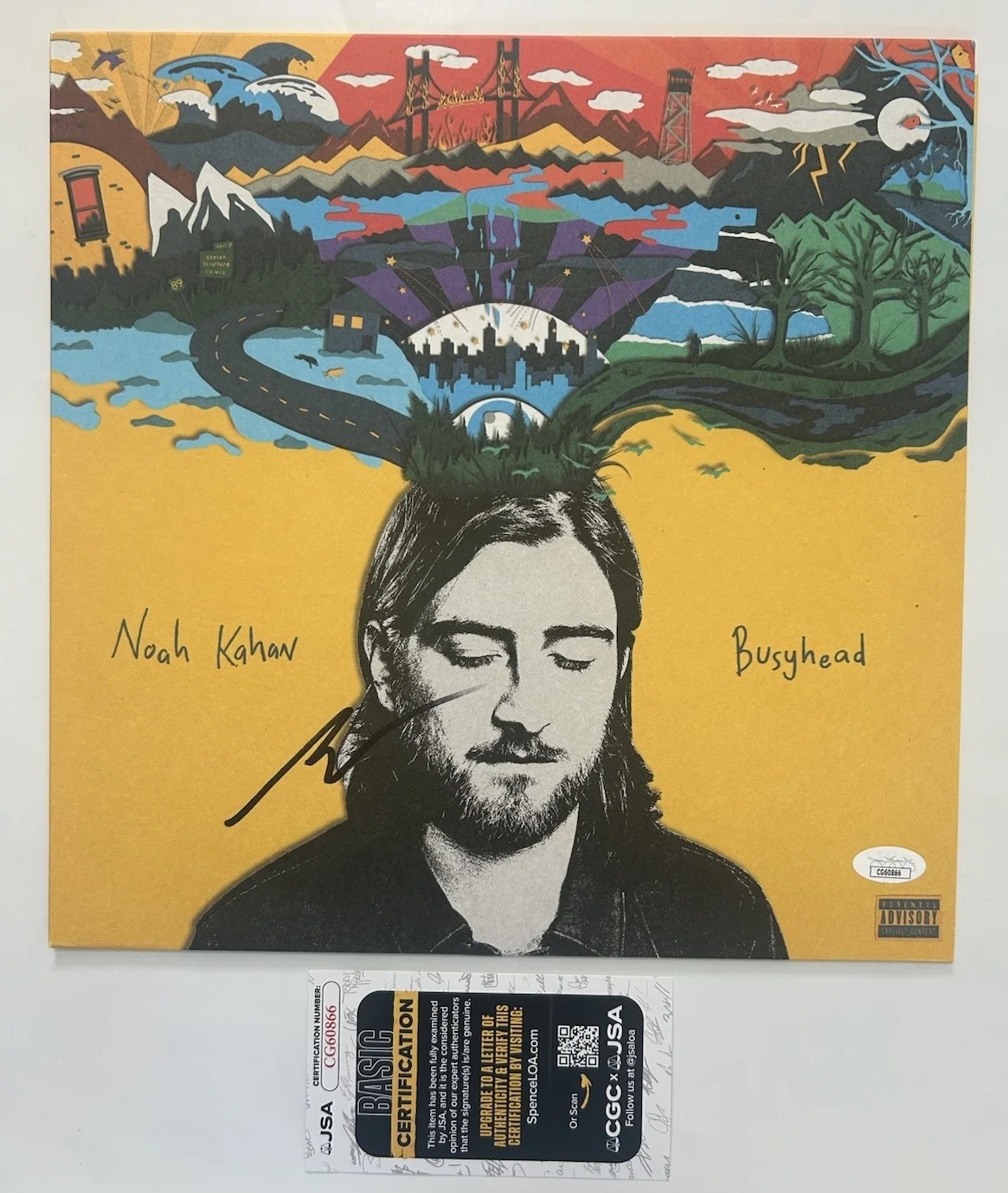 Noah Kahan Signed Autographed Busyhead Vinyl Album JSA COA, image 2