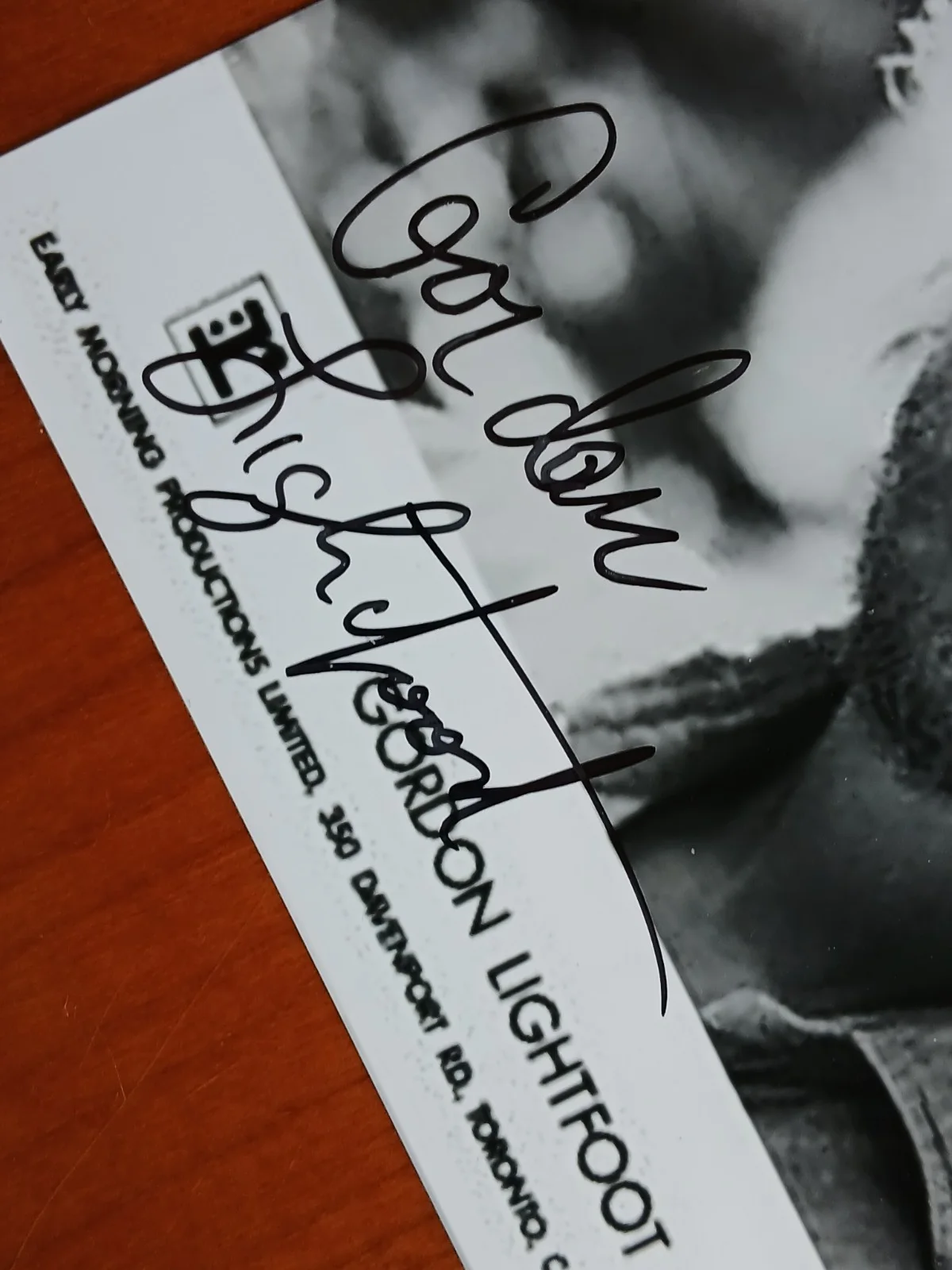 Gordon Lightfoot, Signed Autographed 8x6 Photo, If You Could Read My Mind, изображение 3