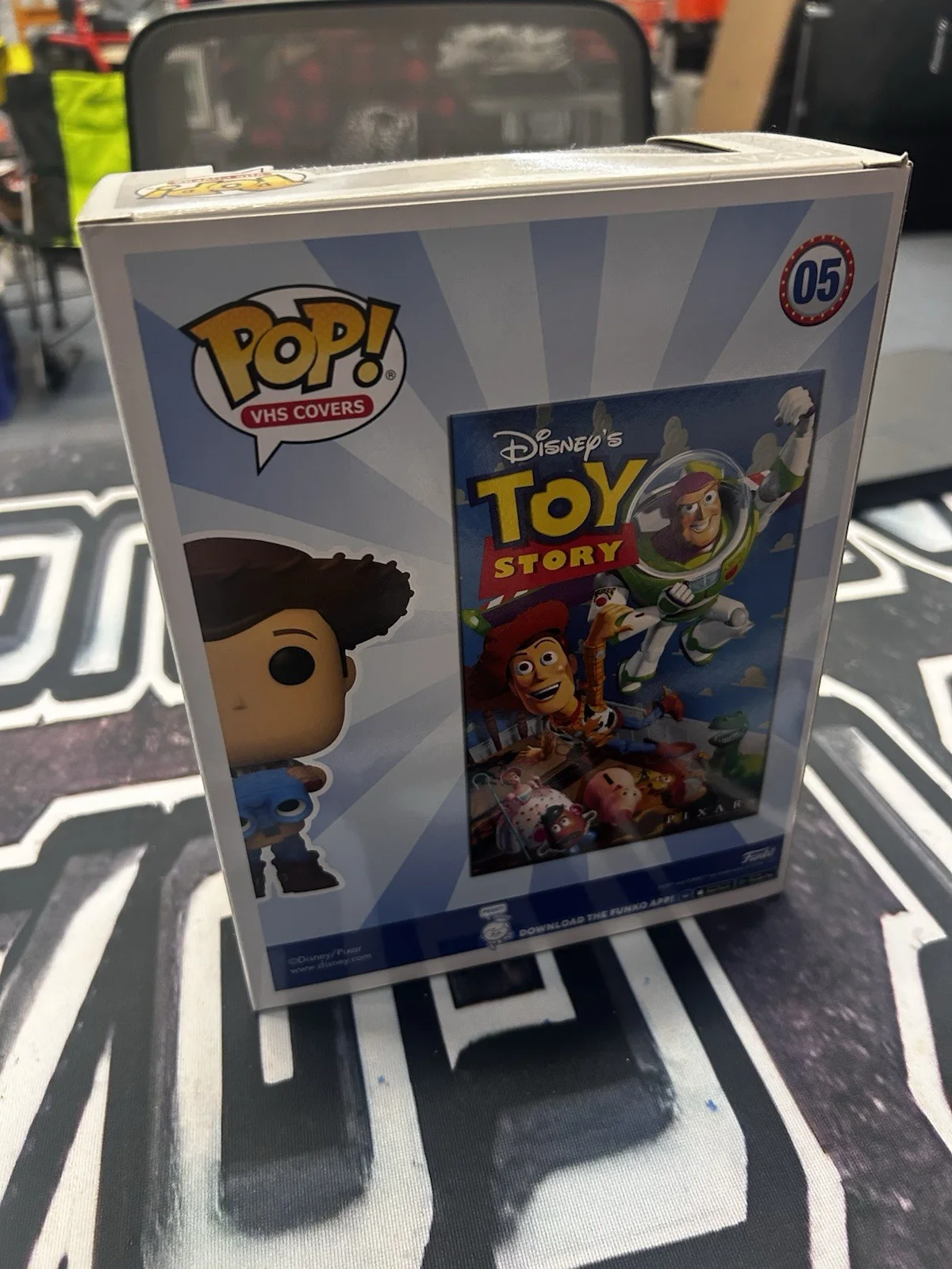 John Morris signed Amz Excl. Disney VHS Cover Toy Story Woody Funko Pop! Quote, изображение 4
